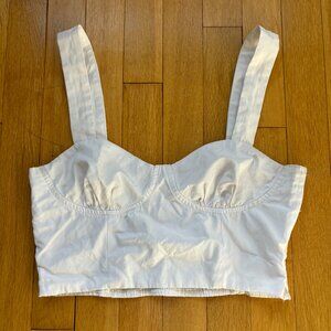Princess Polly White Crop Top